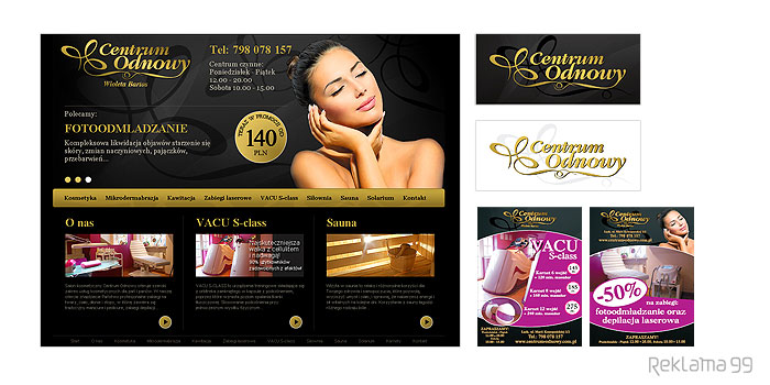 Centrum Odnowy - projekt strony internetowej