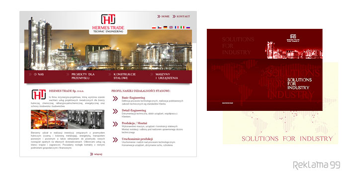 Hermes Trade Sp. z o.o. - projekt strony internetowej Zadbaj o swoje serce, projekt katalogu firmowego